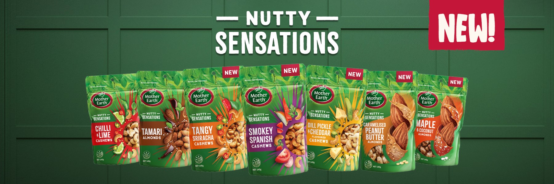 Our new range of sensationally flavoured sweet and savoury nuts. Goodness never tasted so delicious!