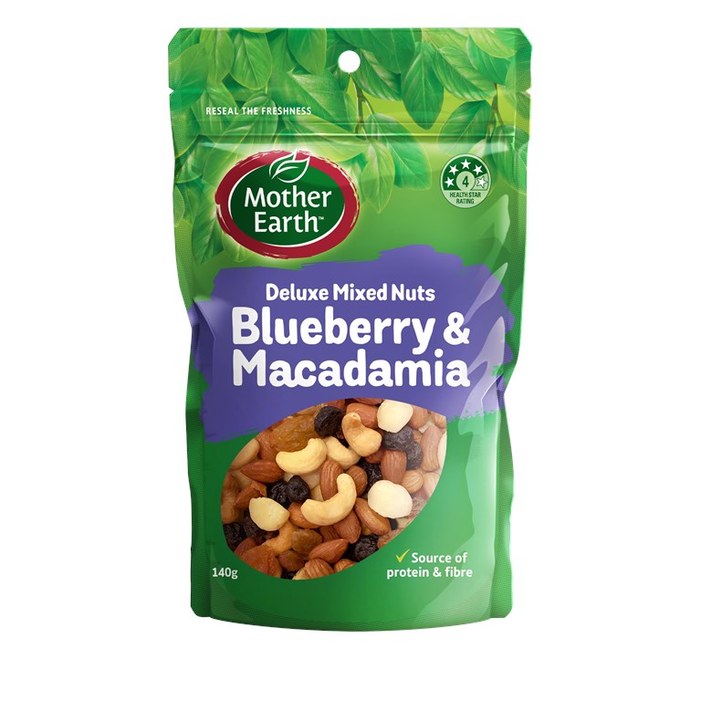 Deluxe Mixed Nuts Blueberry & Macadamia 140g Deluxe Mixed Nuts Blueberry & Macadamia 140g